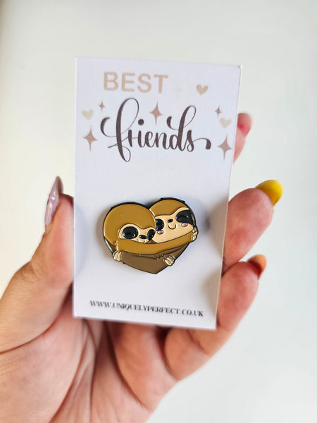 Best friends Sloth Enamel Pin