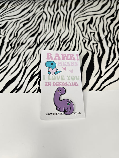 I love you dinosaur Enamel Pin