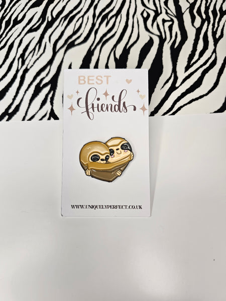 Best friends Sloth Enamel Pin