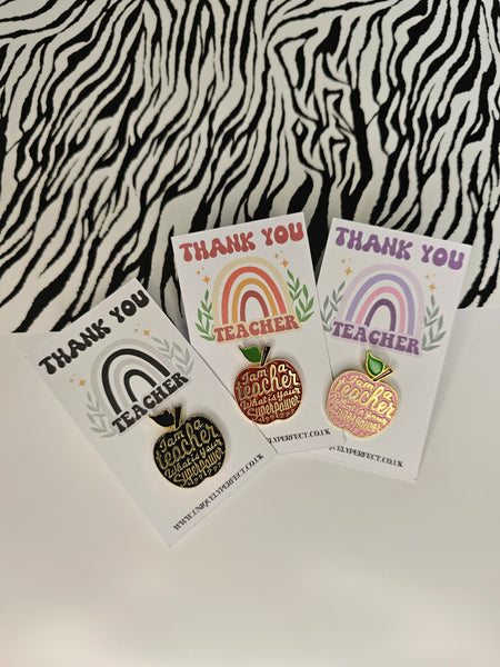 Teacher Enamel Pin leaver gift