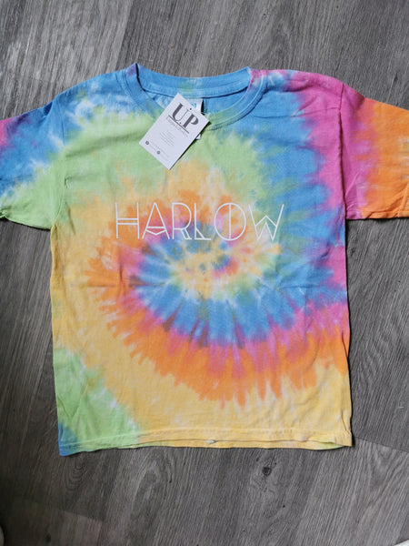 Pastel personalised tie dye  t shirt