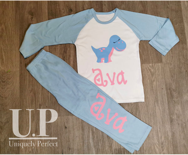 Personalised Dinosaur pyjamas