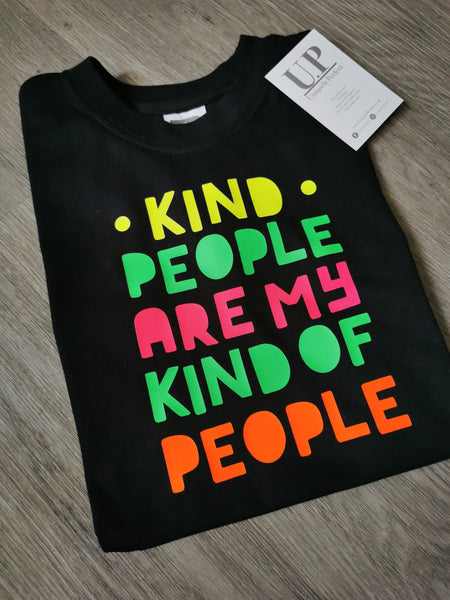 Neon kind people  t shirt