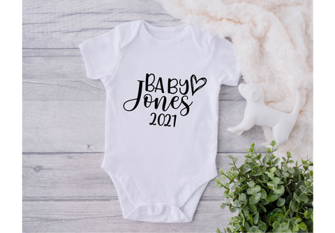 Baby name and date vest