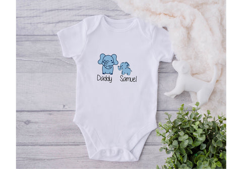 Daddy and son elephant vest