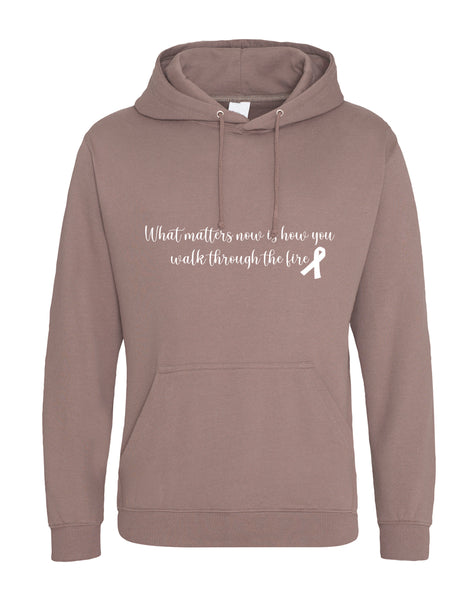 What matters now is how you walk through the fire hoodie