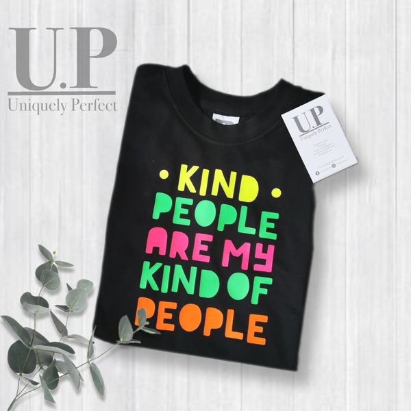 Neon kind people  t shirt